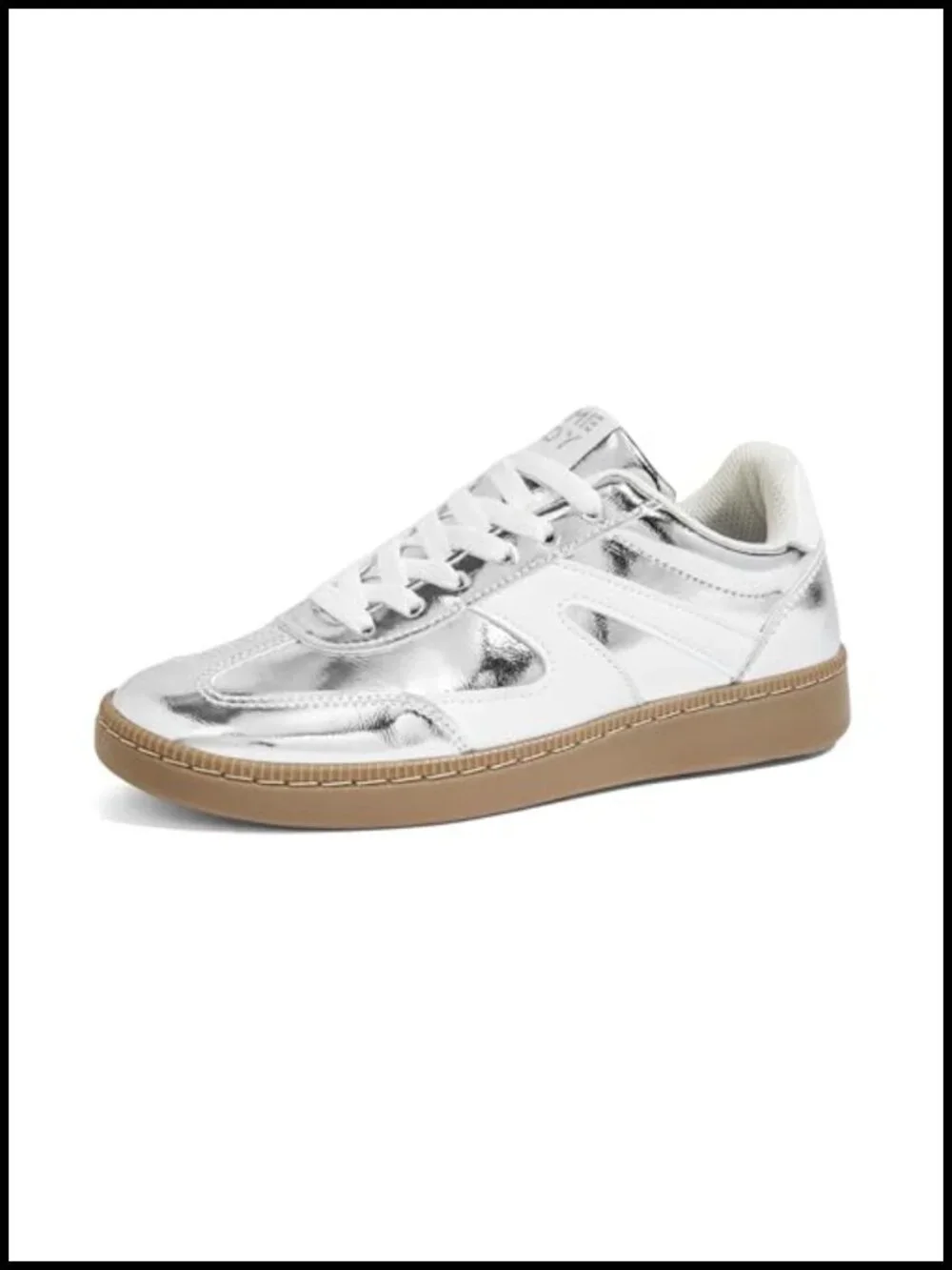 Vintage Leather & Suede Patchwork Sneakers with Cushion Insole Non-Slip Retro